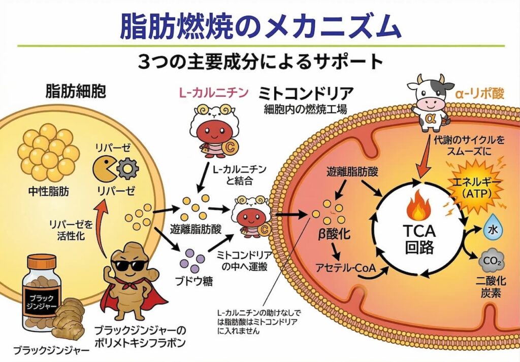 脂肪燃焼のメカニズム